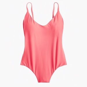 J. Crew Ruched Back One-Piece Swimsuit